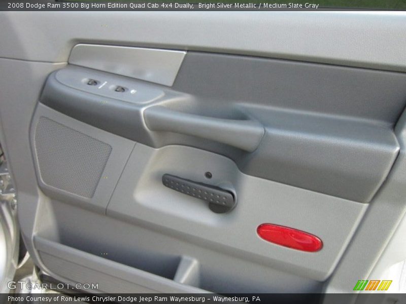 Bright Silver Metallic / Medium Slate Gray 2008 Dodge Ram 3500 Big Horn Edition Quad Cab 4x4 Dually