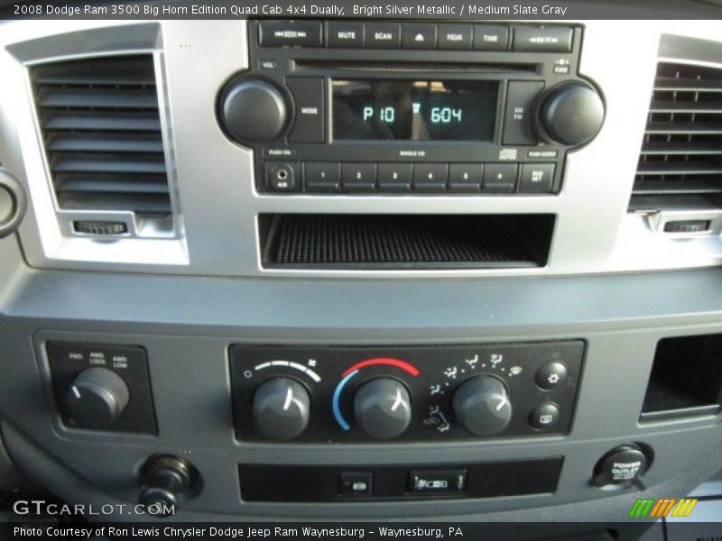 Bright Silver Metallic / Medium Slate Gray 2008 Dodge Ram 3500 Big Horn Edition Quad Cab 4x4 Dually