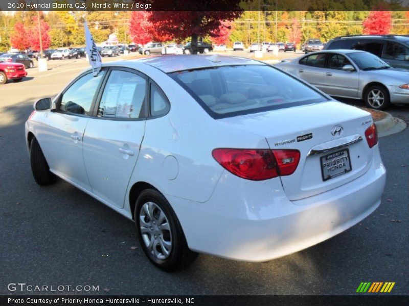 Nordic White / Beige 2010 Hyundai Elantra GLS