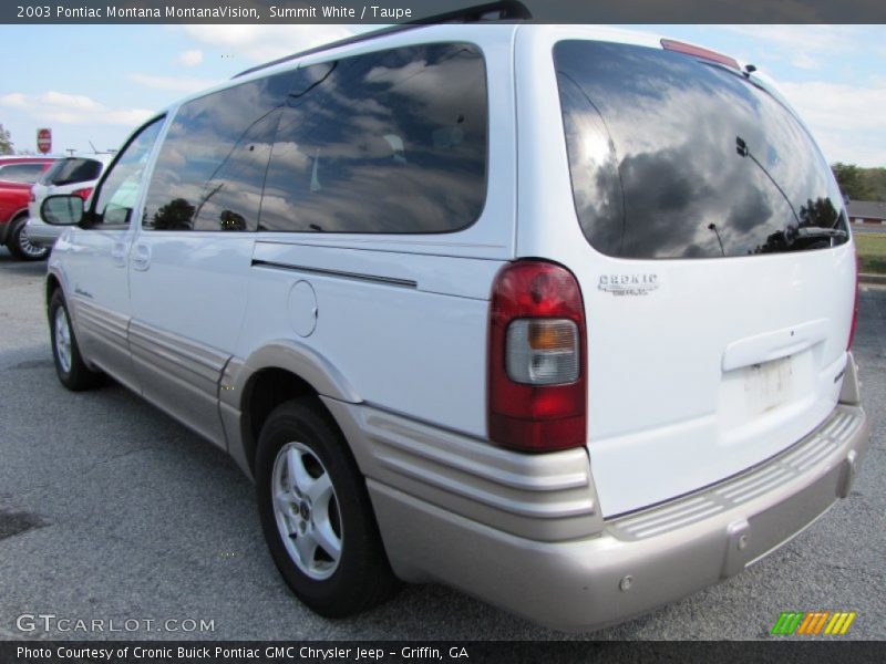 Summit White / Taupe 2003 Pontiac Montana MontanaVision