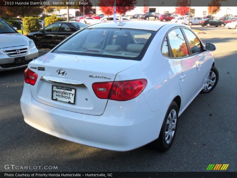 Nordic White / Beige 2010 Hyundai Elantra GLS