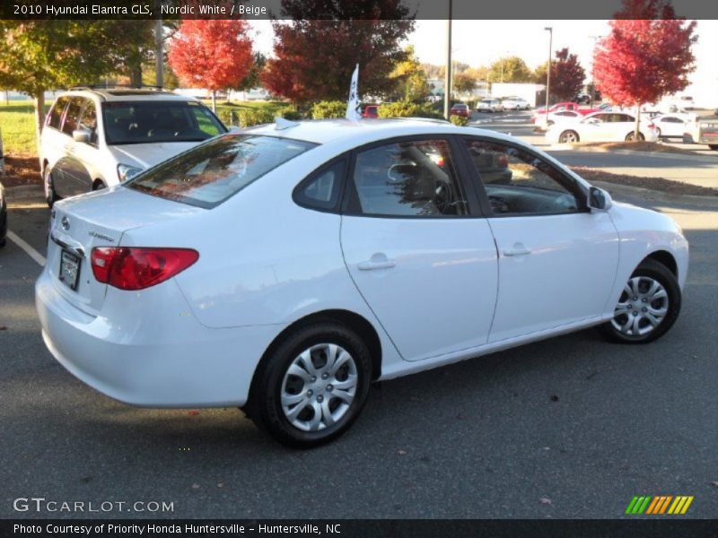 Nordic White / Beige 2010 Hyundai Elantra GLS