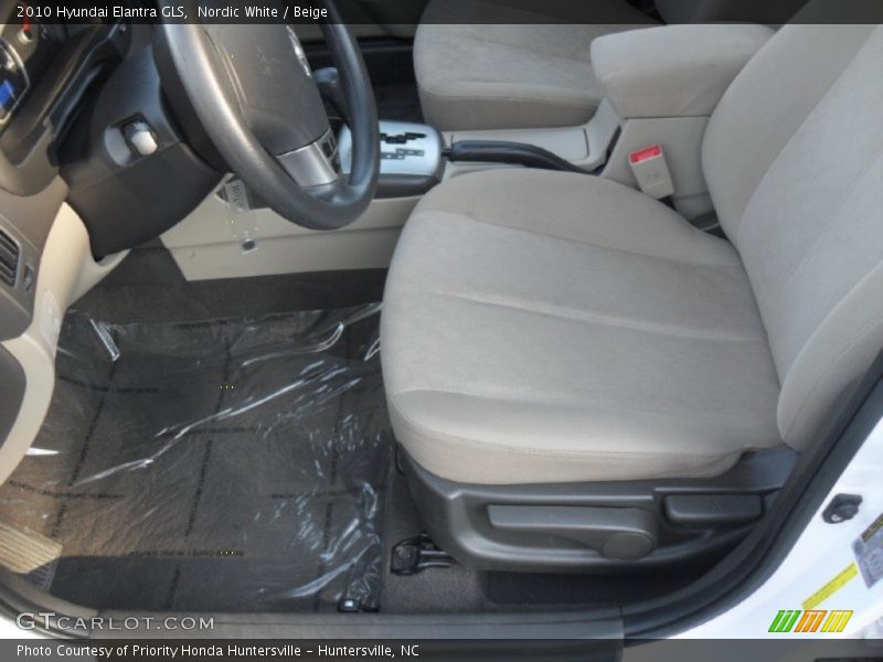 Nordic White / Beige 2010 Hyundai Elantra GLS