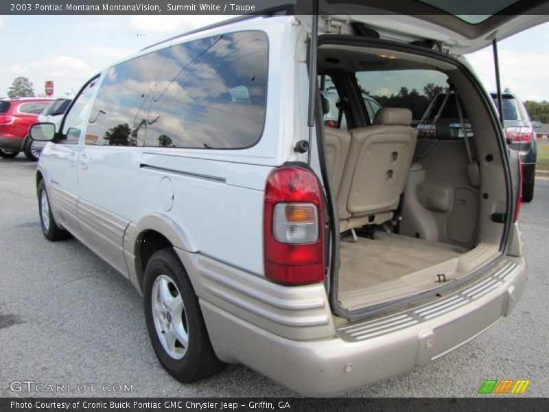 Summit White / Taupe 2003 Pontiac Montana MontanaVision