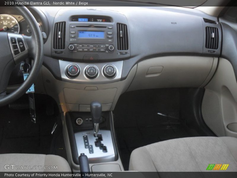 Nordic White / Beige 2010 Hyundai Elantra GLS