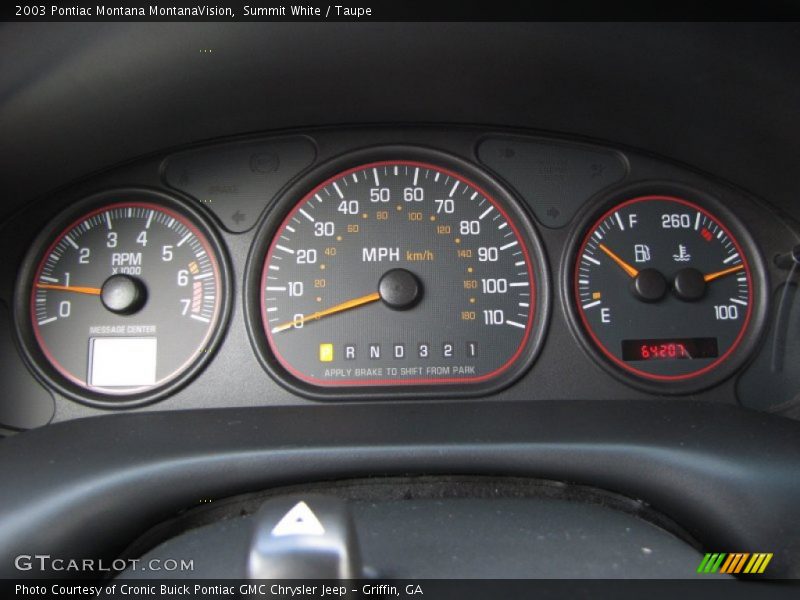  2003 Montana MontanaVision MontanaVision Gauges