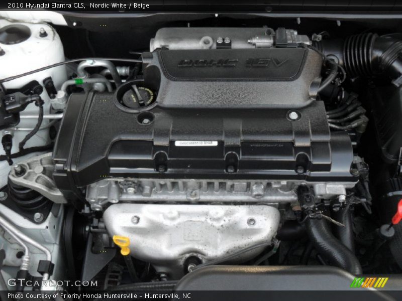 Nordic White / Beige 2010 Hyundai Elantra GLS