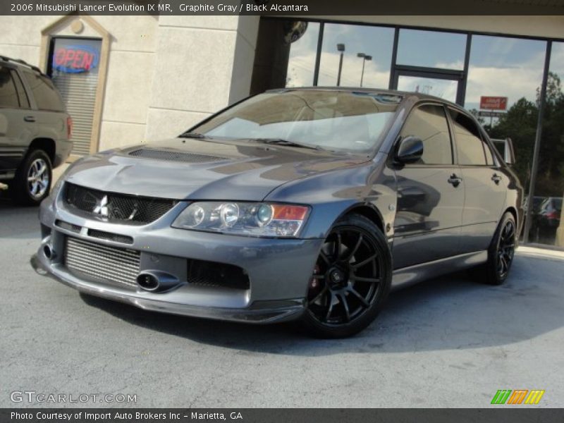 Graphite Gray / Black Alcantara 2006 Mitsubishi Lancer Evolution IX MR
