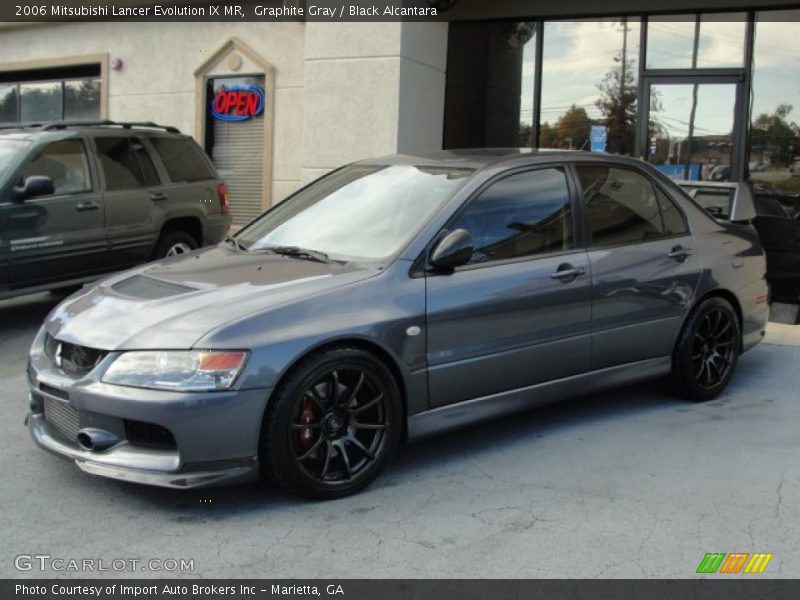 Graphite Gray / Black Alcantara 2006 Mitsubishi Lancer Evolution IX MR