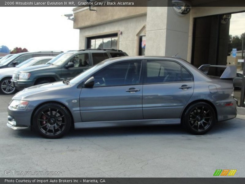 Graphite Gray / Black Alcantara 2006 Mitsubishi Lancer Evolution IX MR