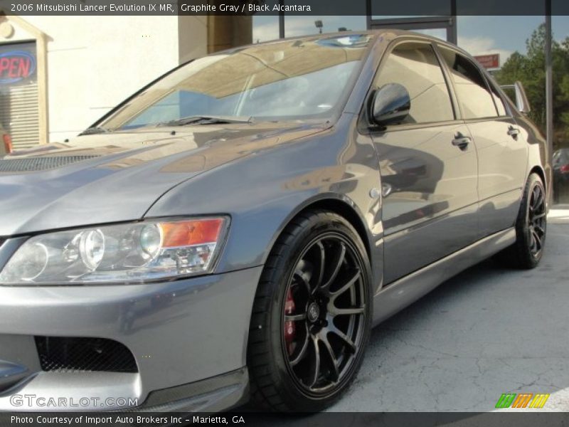 Graphite Gray / Black Alcantara 2006 Mitsubishi Lancer Evolution IX MR