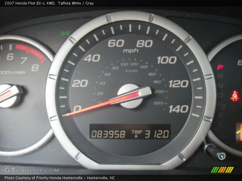 Taffeta White / Gray 2007 Honda Pilot EX-L 4WD