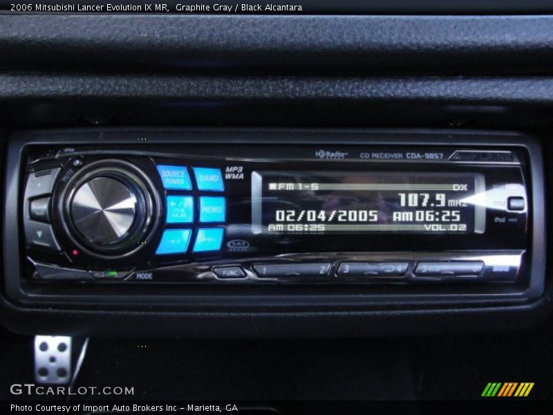 Graphite Gray / Black Alcantara 2006 Mitsubishi Lancer Evolution IX MR