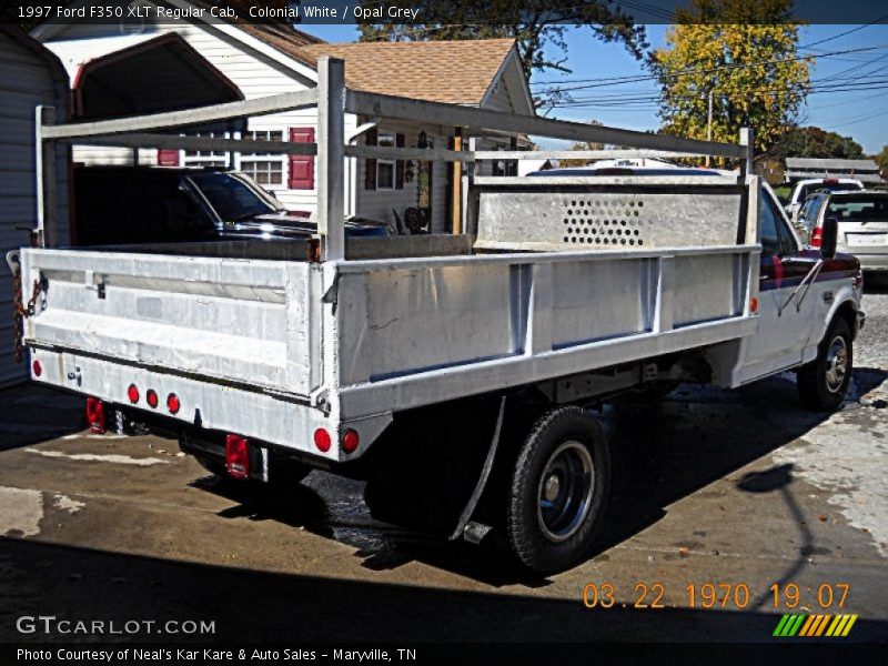 Colonial White / Opal Grey 1997 Ford F350 XLT Regular Cab