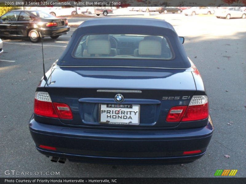 Mystic Blue Metallic / Sand 2005 BMW 3 Series 325i Convertible