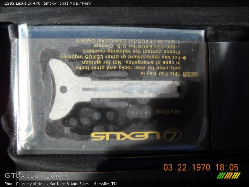 Smoky Topaz Mica / Ivory 1999 Lexus LX 470