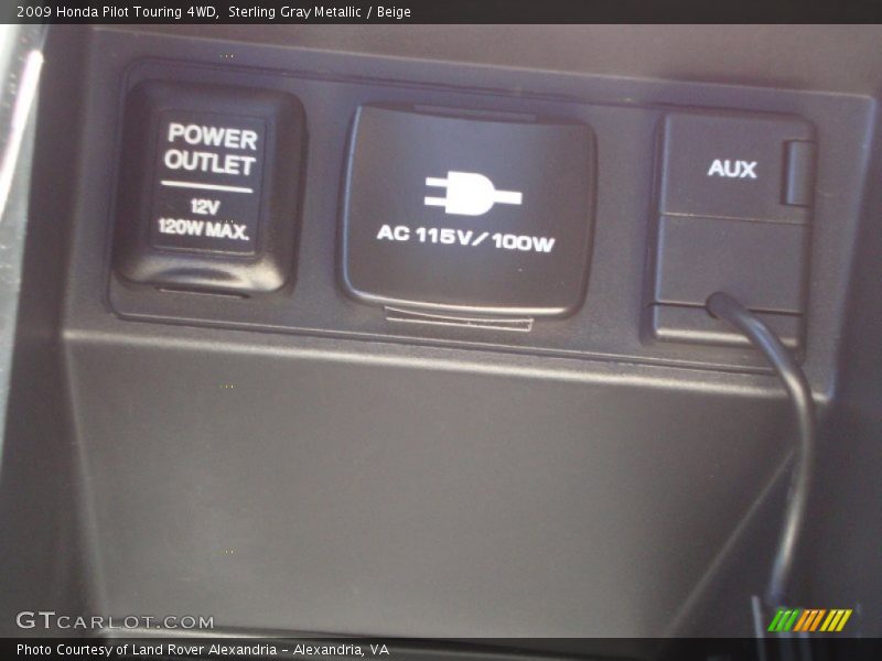 Sterling Gray Metallic / Beige 2009 Honda Pilot Touring 4WD