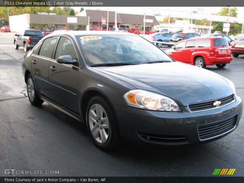 Cyber Gray Metallic / Ebony 2011 Chevrolet Impala LS