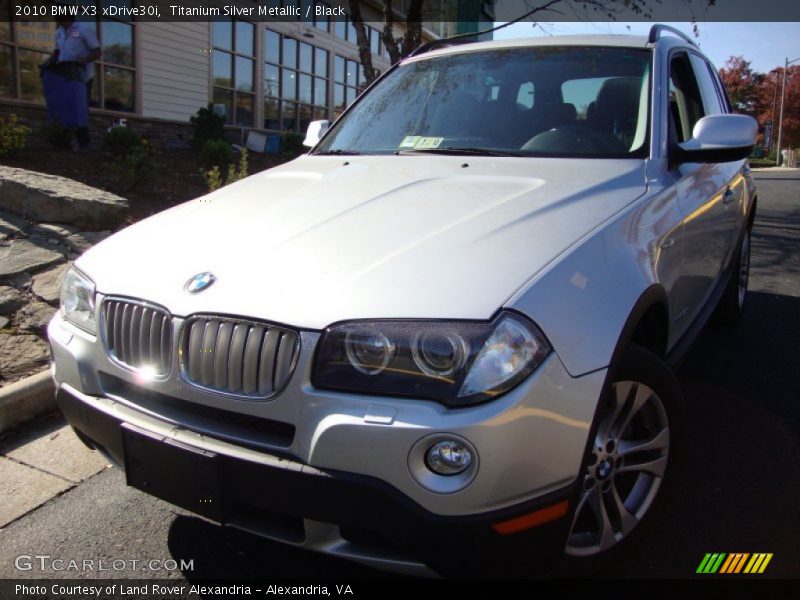 Titanium Silver Metallic / Black 2010 BMW X3 xDrive30i