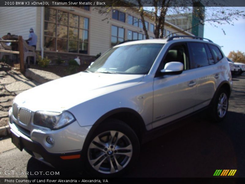 Titanium Silver Metallic / Black 2010 BMW X3 xDrive30i