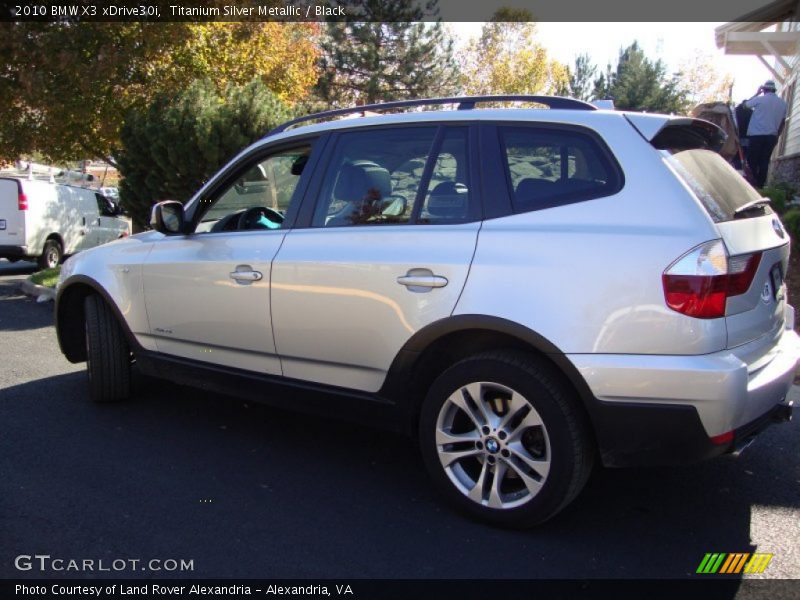 Titanium Silver Metallic / Black 2010 BMW X3 xDrive30i