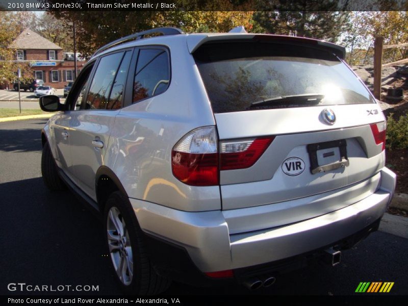 Titanium Silver Metallic / Black 2010 BMW X3 xDrive30i