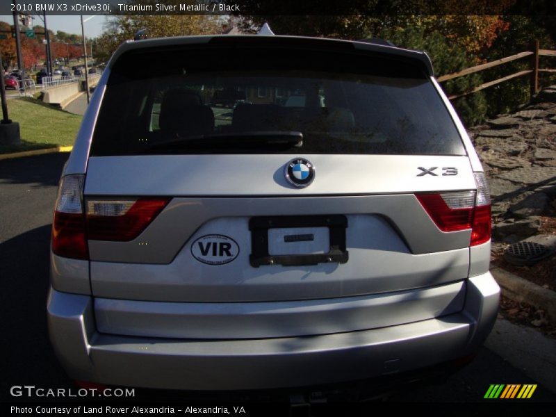 Titanium Silver Metallic / Black 2010 BMW X3 xDrive30i