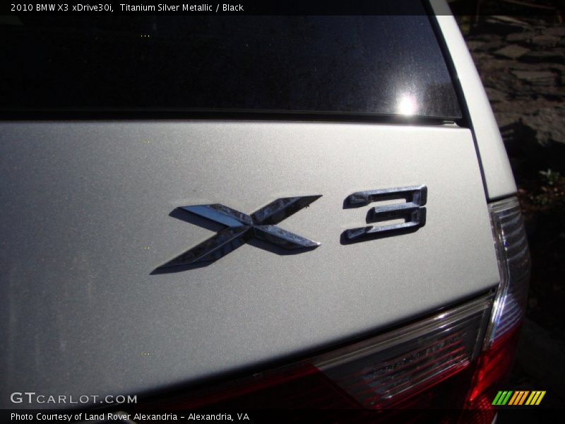 Titanium Silver Metallic / Black 2010 BMW X3 xDrive30i