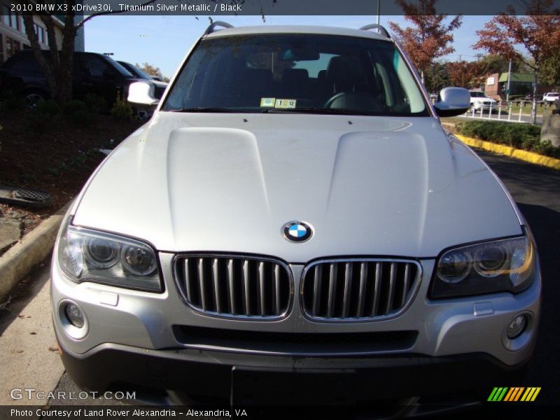 Titanium Silver Metallic / Black 2010 BMW X3 xDrive30i