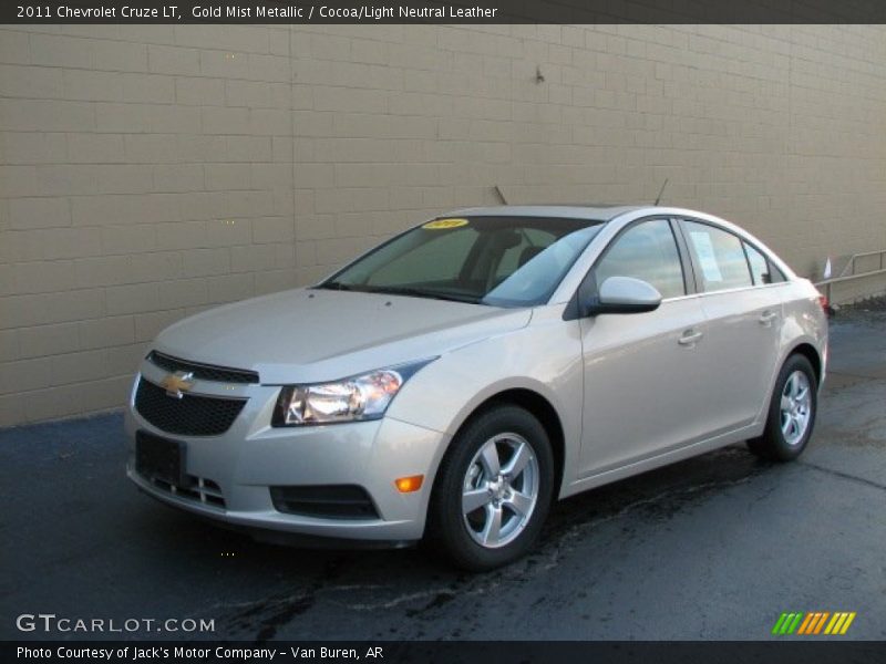 Gold Mist Metallic / Cocoa/Light Neutral Leather 2011 Chevrolet Cruze LT