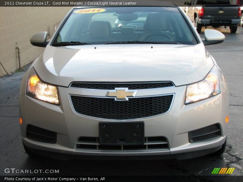Gold Mist Metallic / Cocoa/Light Neutral Leather 2011 Chevrolet Cruze LT
