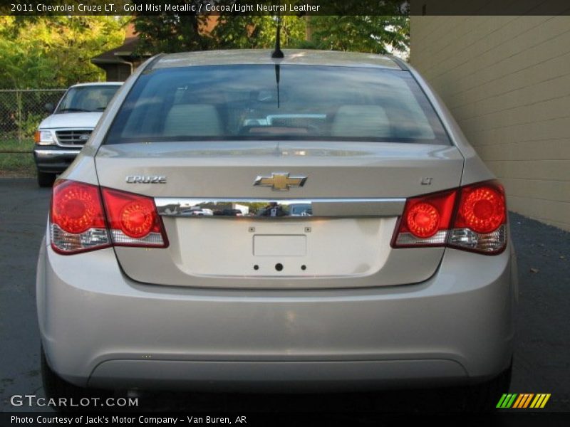 Gold Mist Metallic / Cocoa/Light Neutral Leather 2011 Chevrolet Cruze LT