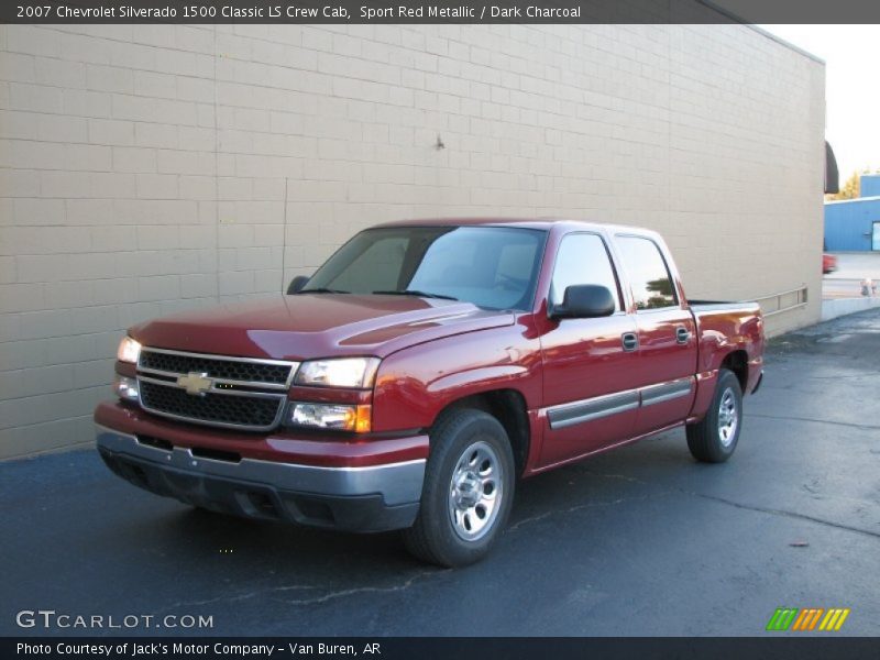 Sport Red Metallic / Dark Charcoal 2007 Chevrolet Silverado 1500 Classic LS Crew Cab