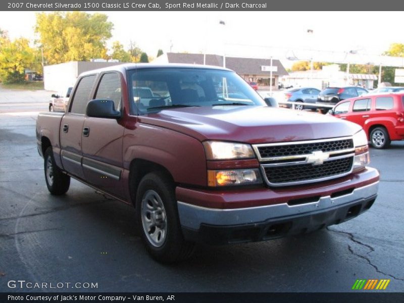 Sport Red Metallic / Dark Charcoal 2007 Chevrolet Silverado 1500 Classic LS Crew Cab