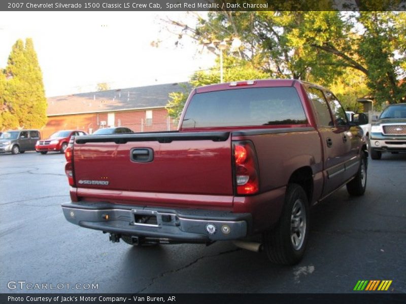 Sport Red Metallic / Dark Charcoal 2007 Chevrolet Silverado 1500 Classic LS Crew Cab