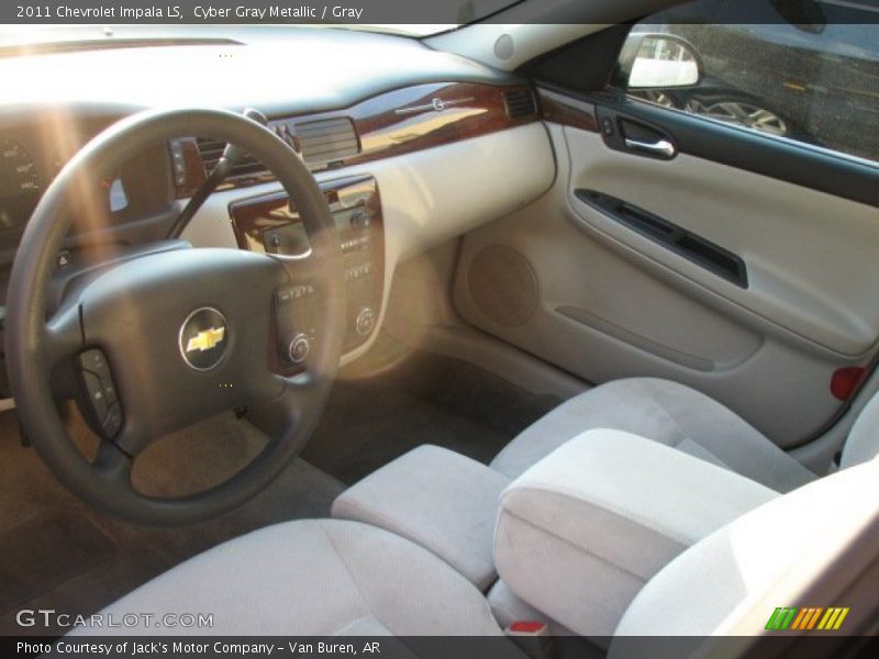 Cyber Gray Metallic / Gray 2011 Chevrolet Impala LS