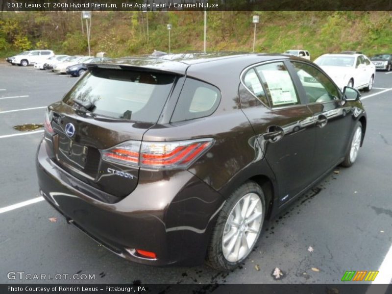 Fire Agate Pearl / Caramel Nuluxe 2012 Lexus CT 200h Hybrid Premium