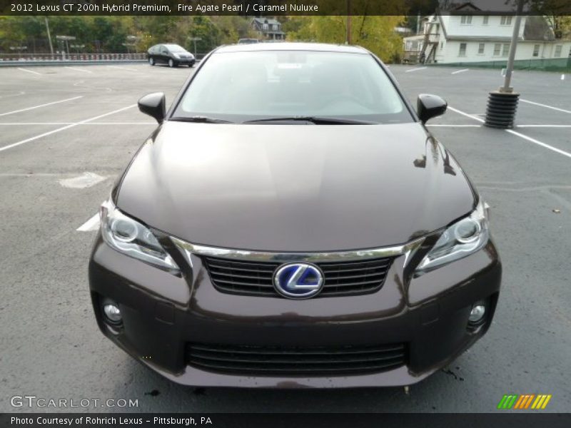 Fire Agate Pearl / Caramel Nuluxe 2012 Lexus CT 200h Hybrid Premium