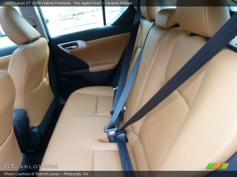 Fire Agate Pearl / Caramel Nuluxe 2012 Lexus CT 200h Hybrid Premium