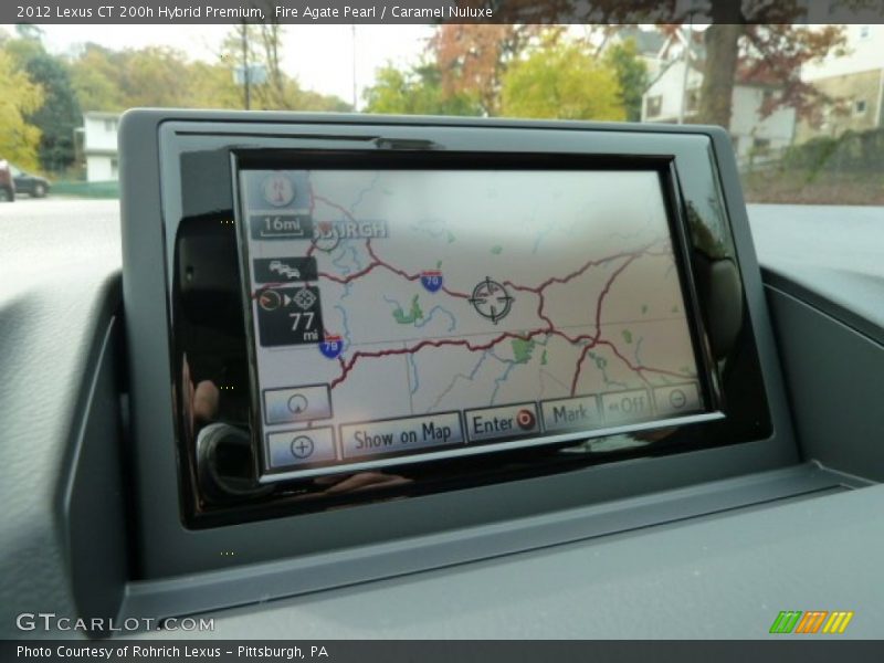 Navigation of 2012 CT 200h Hybrid Premium