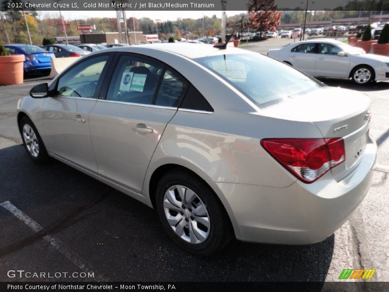 Gold Mist Metallic / Jet Black/Medium Titanium 2012 Chevrolet Cruze LS