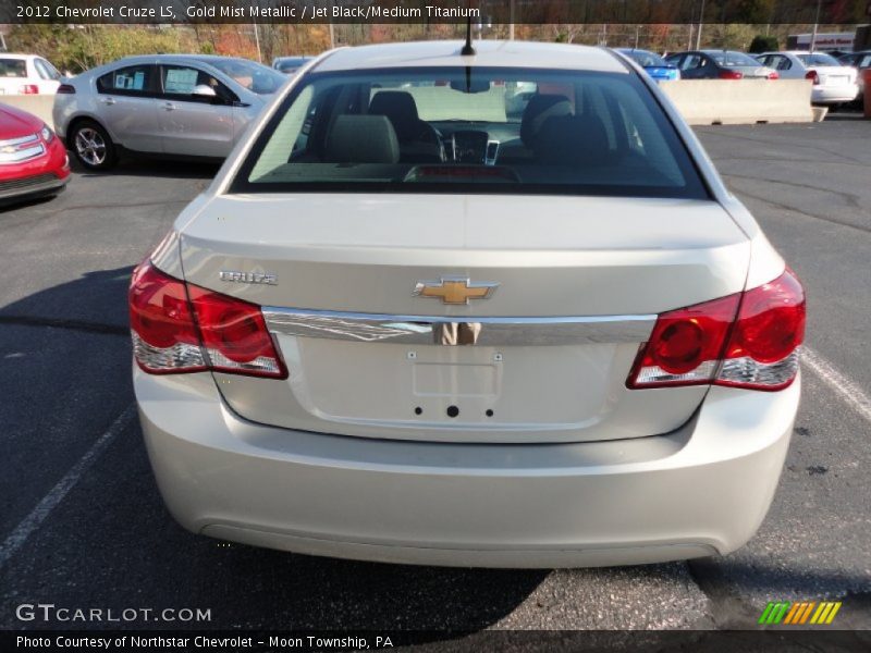 Gold Mist Metallic / Jet Black/Medium Titanium 2012 Chevrolet Cruze LS