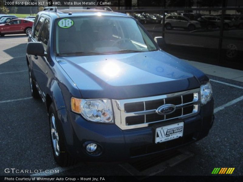 Vista Blue Metallic / Camel 2008 Ford Escape XLT V6 4WD