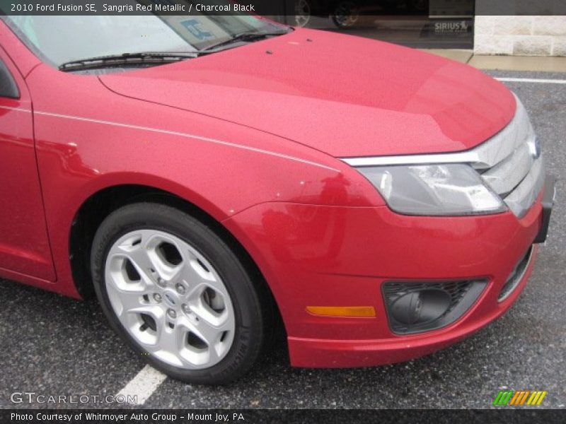 Sangria Red Metallic / Charcoal Black 2010 Ford Fusion SE