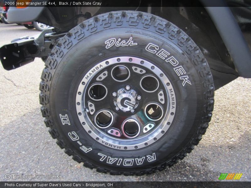 Black / Dark Slate Gray 2006 Jeep Wrangler SE 4x4