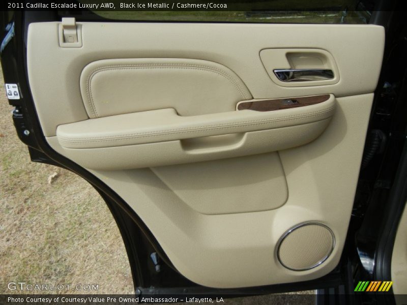 Black Ice Metallic / Cashmere/Cocoa 2011 Cadillac Escalade Luxury AWD