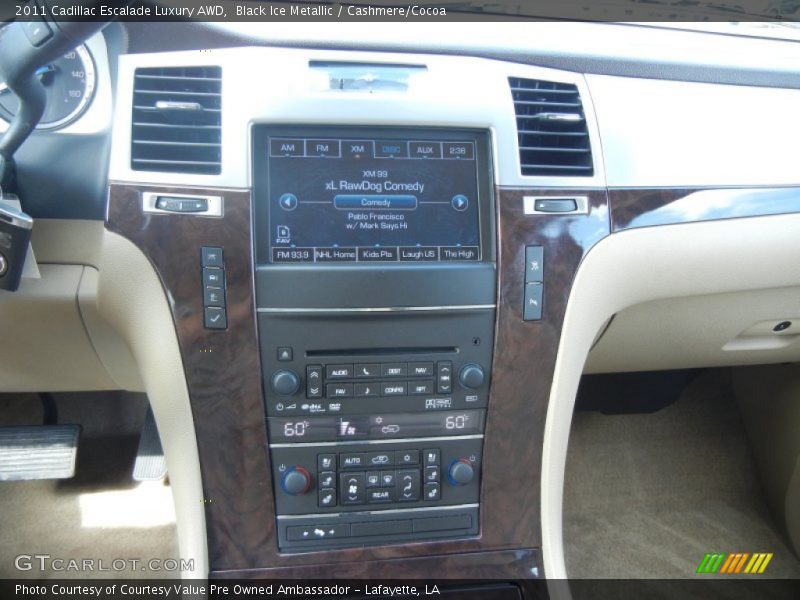 Black Ice Metallic / Cashmere/Cocoa 2011 Cadillac Escalade Luxury AWD