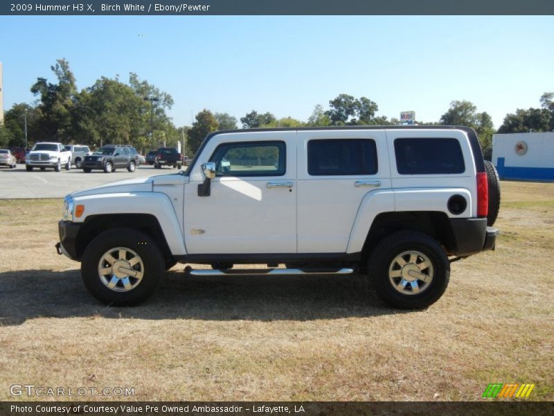 Birch White / Ebony/Pewter 2009 Hummer H3 X