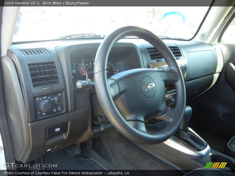 Birch White / Ebony/Pewter 2009 Hummer H3 X