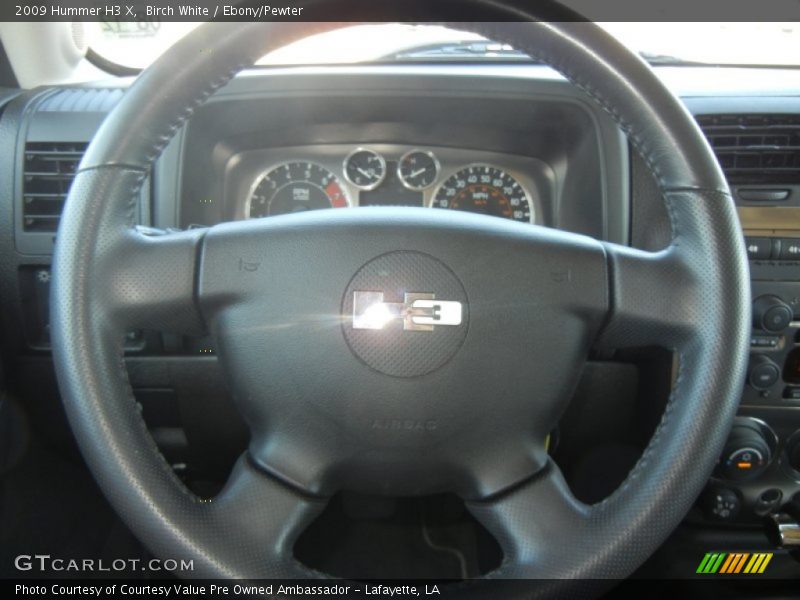 Birch White / Ebony/Pewter 2009 Hummer H3 X